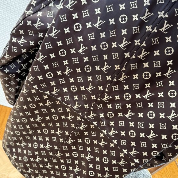 Louis Vuitton Men’s Monogram Leather Parka Jacket – Pharrell × Nigo FW25 - Picture 8 of 10